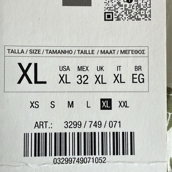 🌹NWT. Zara Unbleached Color/Khaki Embroidered Eyelet Short Dress. Size XL. - Picture 9 of 12